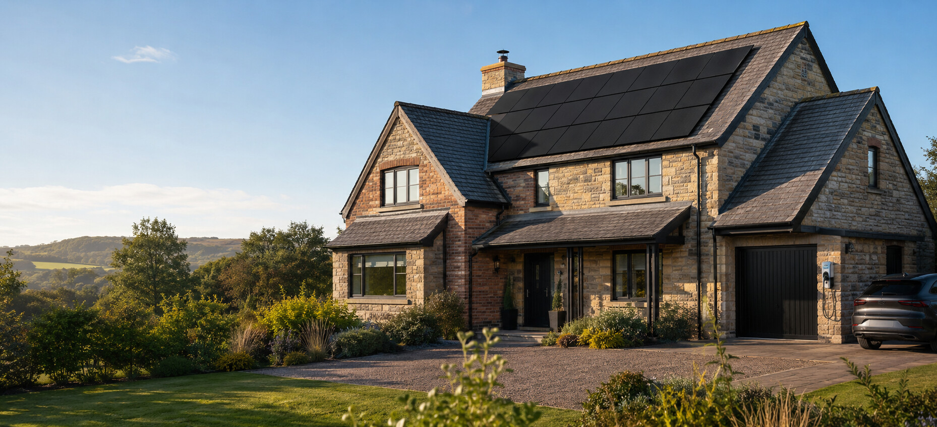 Yorkshire property with a rooftop solar installation